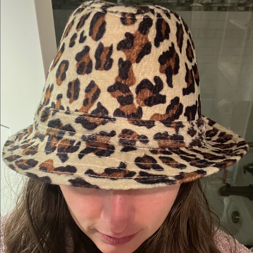 Leopard Print Fedora Hat - Picture 5 of 6